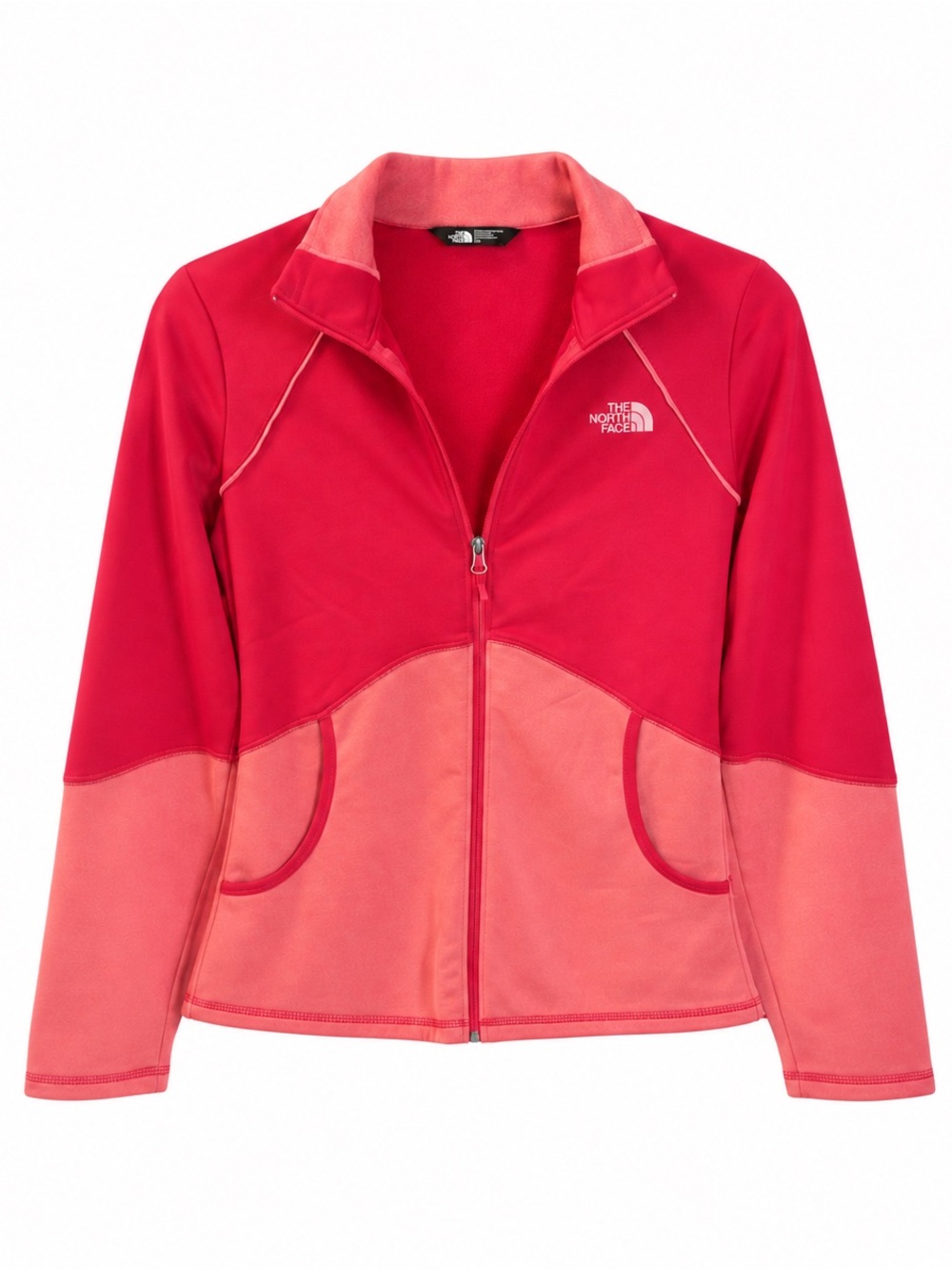 The North Face Pink Coral Colorblock Full Zip Fleece Jacket Small

The North Fac